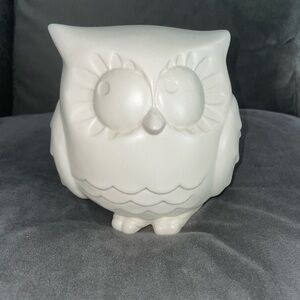 Adorable White Owl Figurine